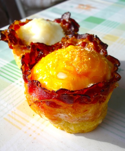 bacon and egg cups