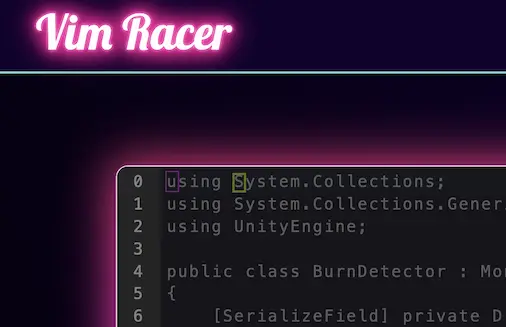 Vim Racer